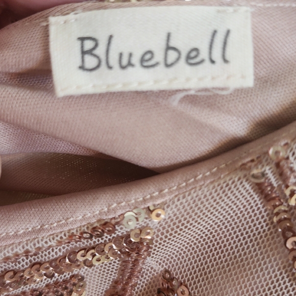 BLUEBELL COLLECTION Plus Gold sequined lined dress - Picture 7 of 7